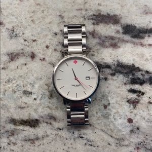 Kate Spade Gramercy Grand Silver Watch